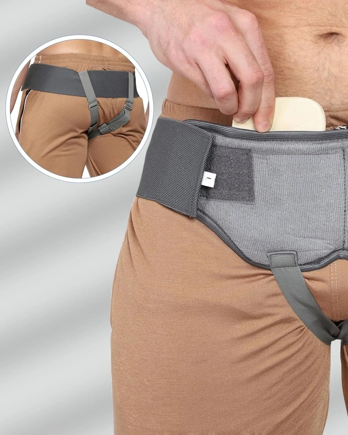 Hernia Belt- Double Inguinal Groin Hernia Support Belt Truss Brace Medical Brace