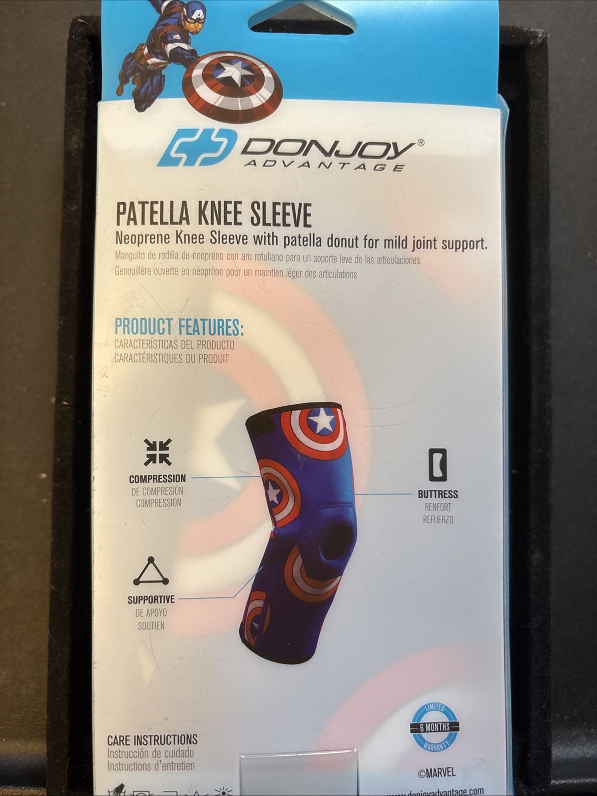 DonJoy Avengers Neoprene Patella Knee Sleeve Youth Size