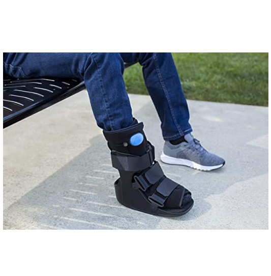 NEW United Ortho Short Air Cam Walker Fracture Boot XS S L XL Black