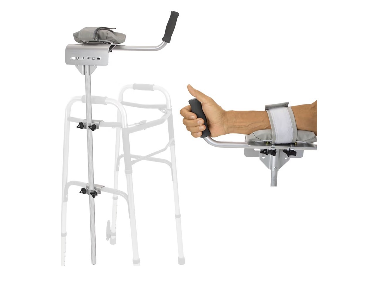 Vive Walker Platform Attachment with Adjustable Padded Cuff,