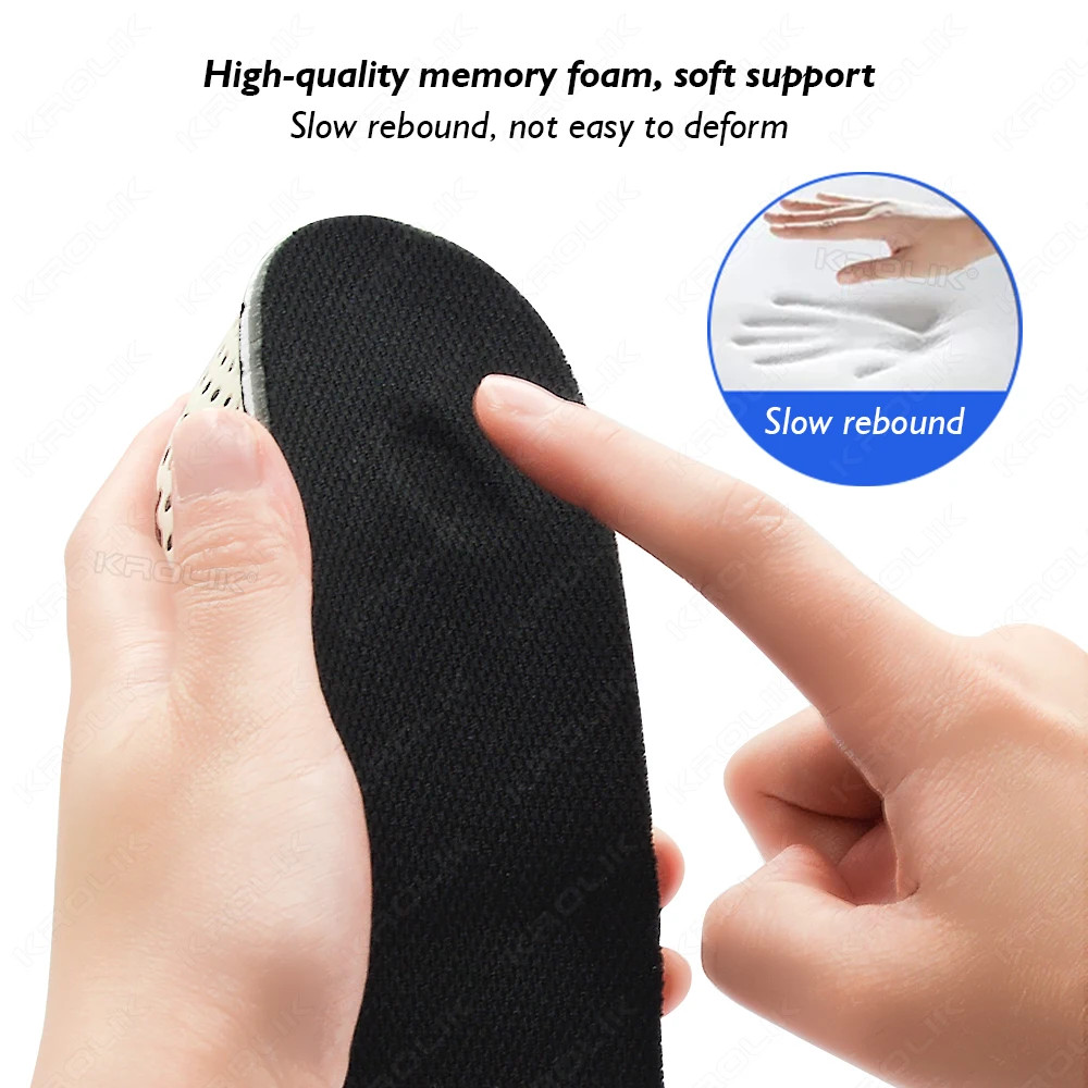 EVA Memory Foam Heel Lifting 2/3/4/5CM Taller Half Shoe Insoles Heel Insert Spor