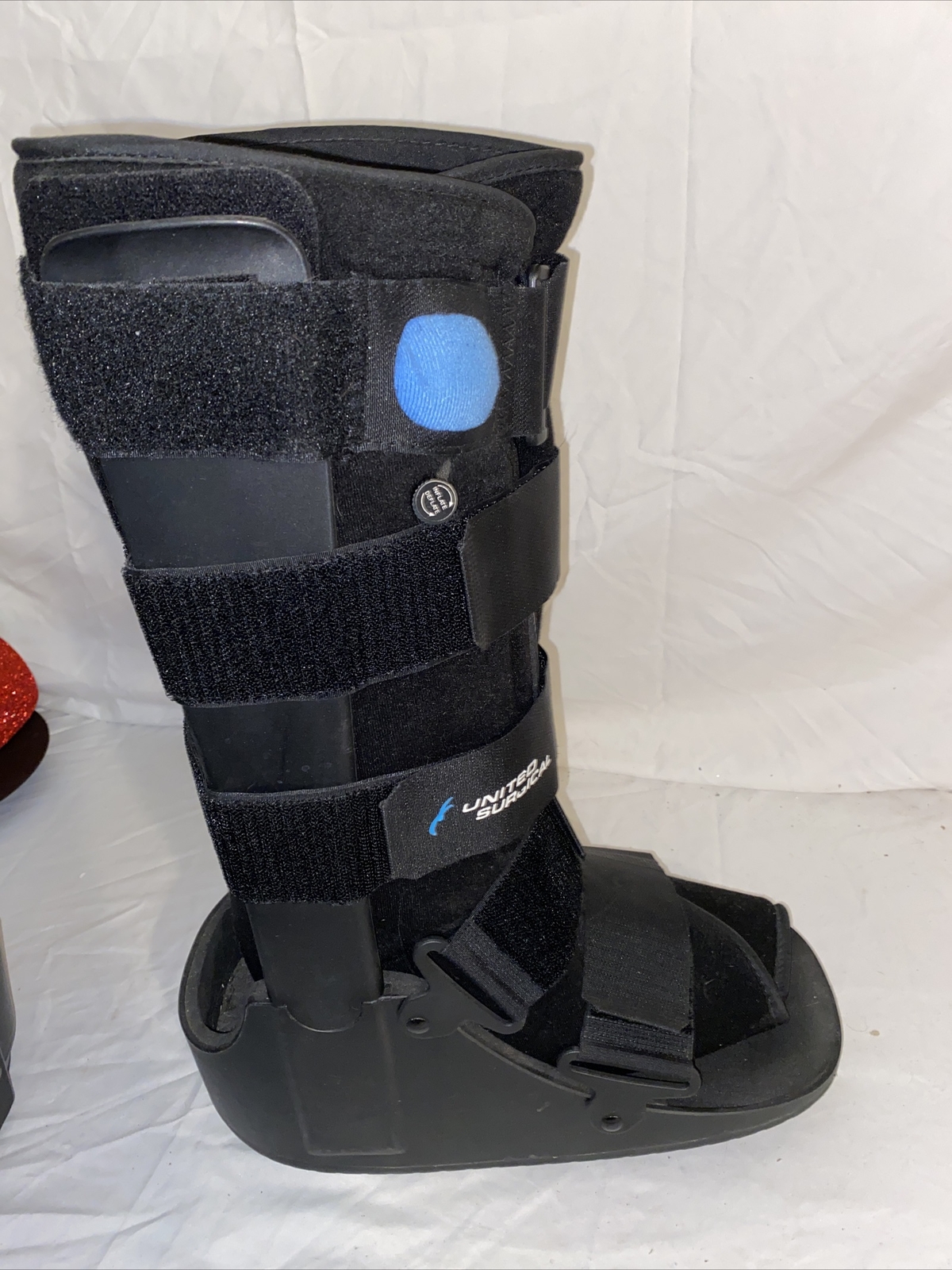 United Surgical Ortho Short Air Cam Walker Fracture Boot, Black LG Size