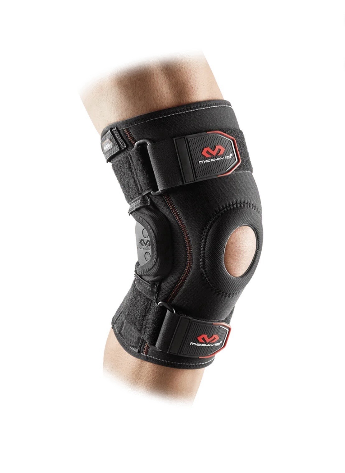 McDavid Knee Brace Small Black Hinged Adjustable Stabilization Compression 429