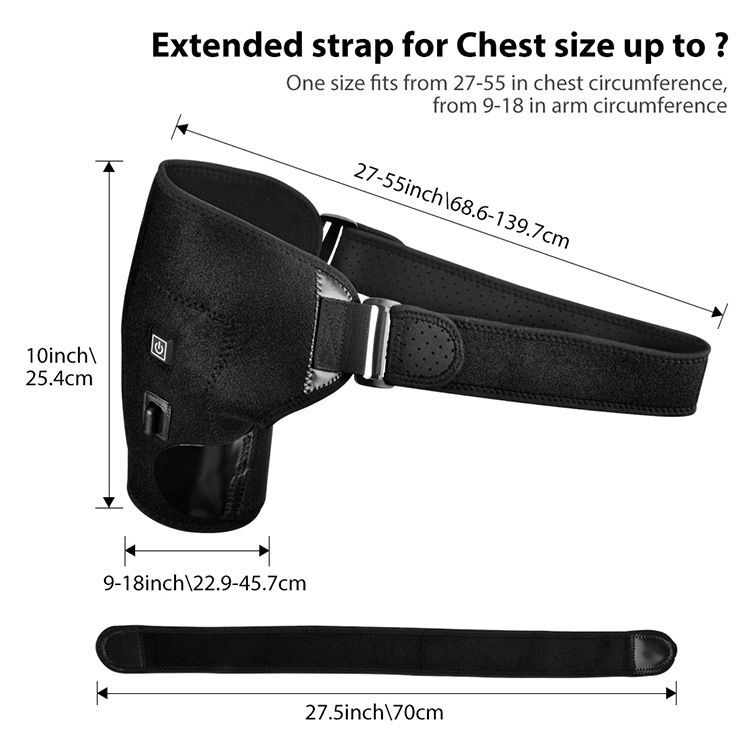 USB Heated Shoulder Massager Shoulder Brace Heating Pad For Knee Elbow Shoulder