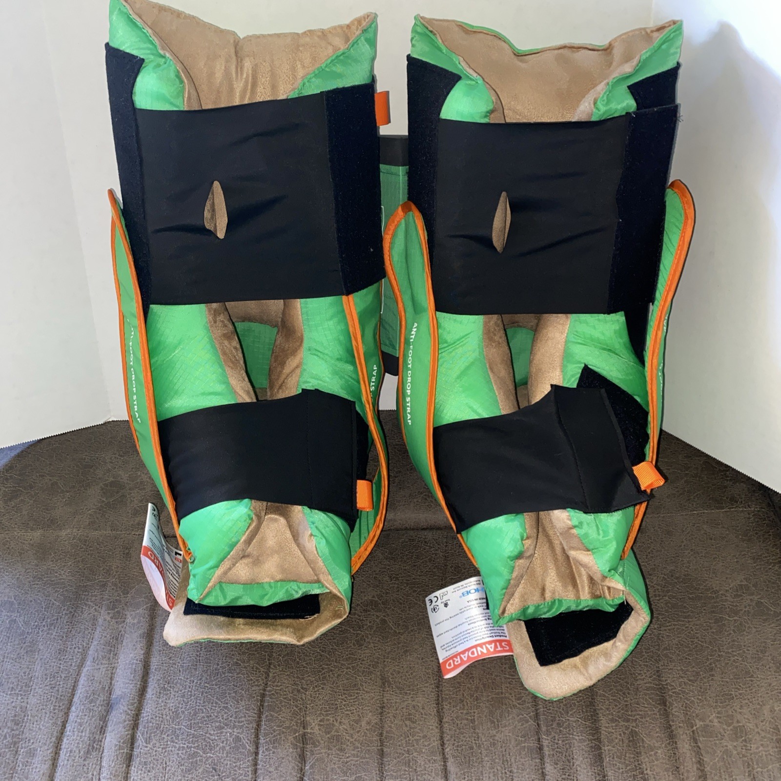 Lot Of 2 EHOB TruVue Heel Protector Boot Standard Size Green With Wedges
