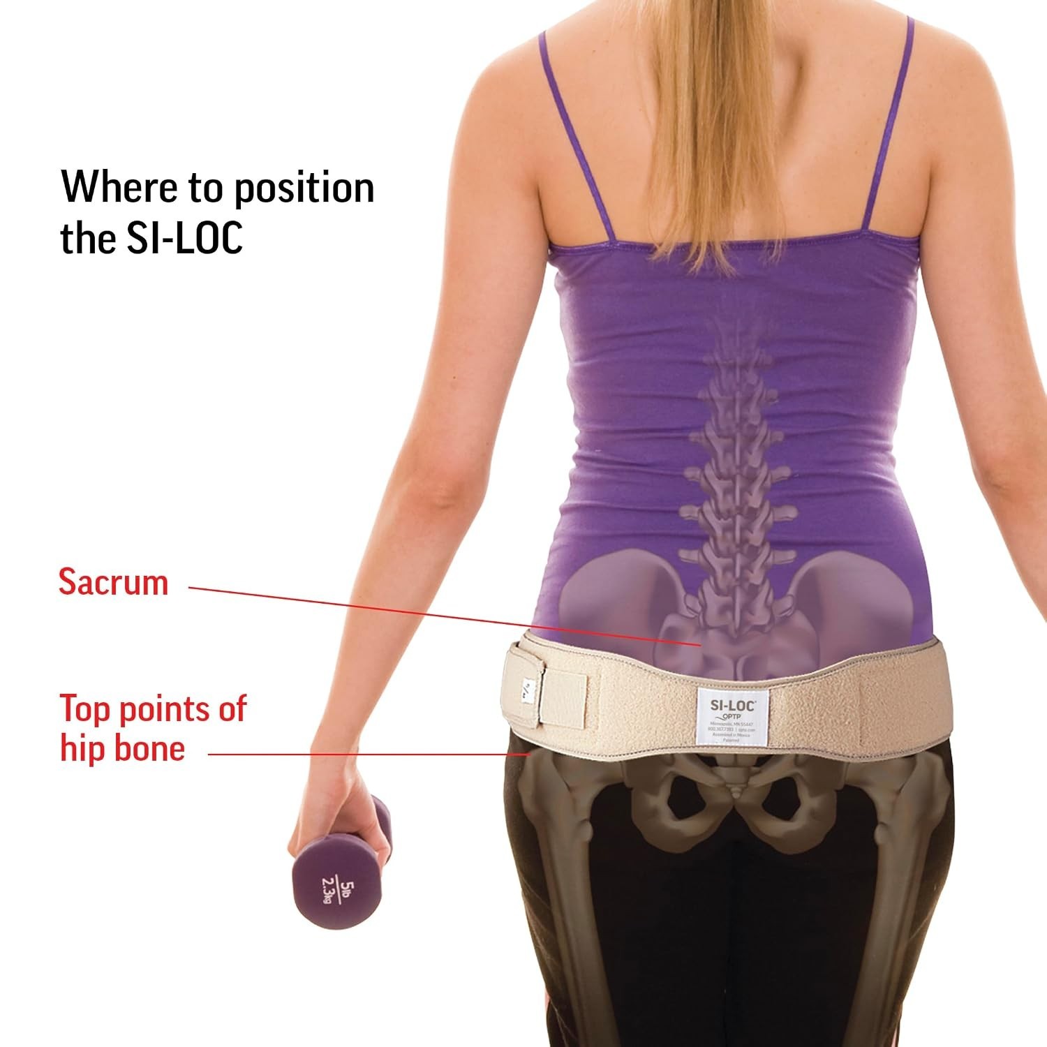 SI-LOC Sacroiliac Joint Brace for Women and Men