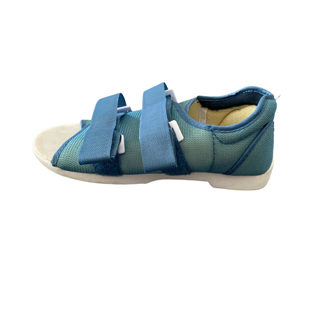 Darco Women’s Orthopedic Post-Op Shoe – Blue Mesh, Adjustable Straps, Size WM