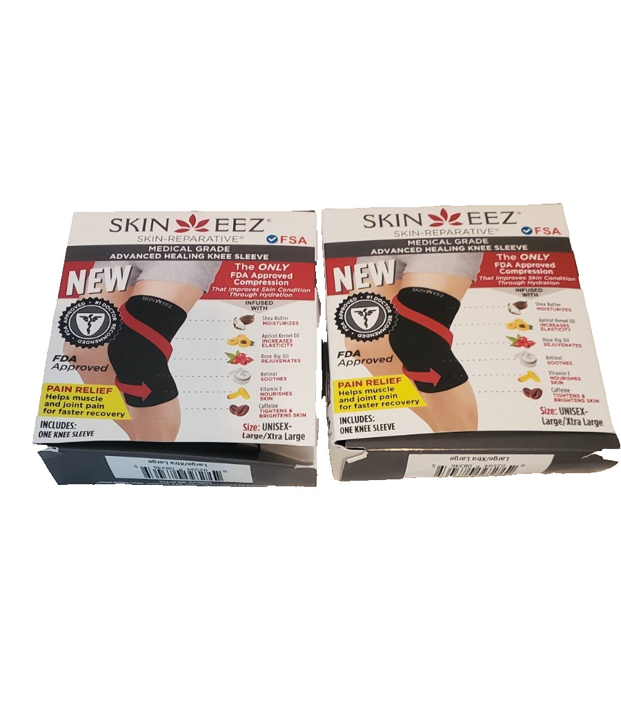 SKIN EEZ MEDICAL GRADE ADVANCED HEALING KNEE SLEEVE LG/XLG