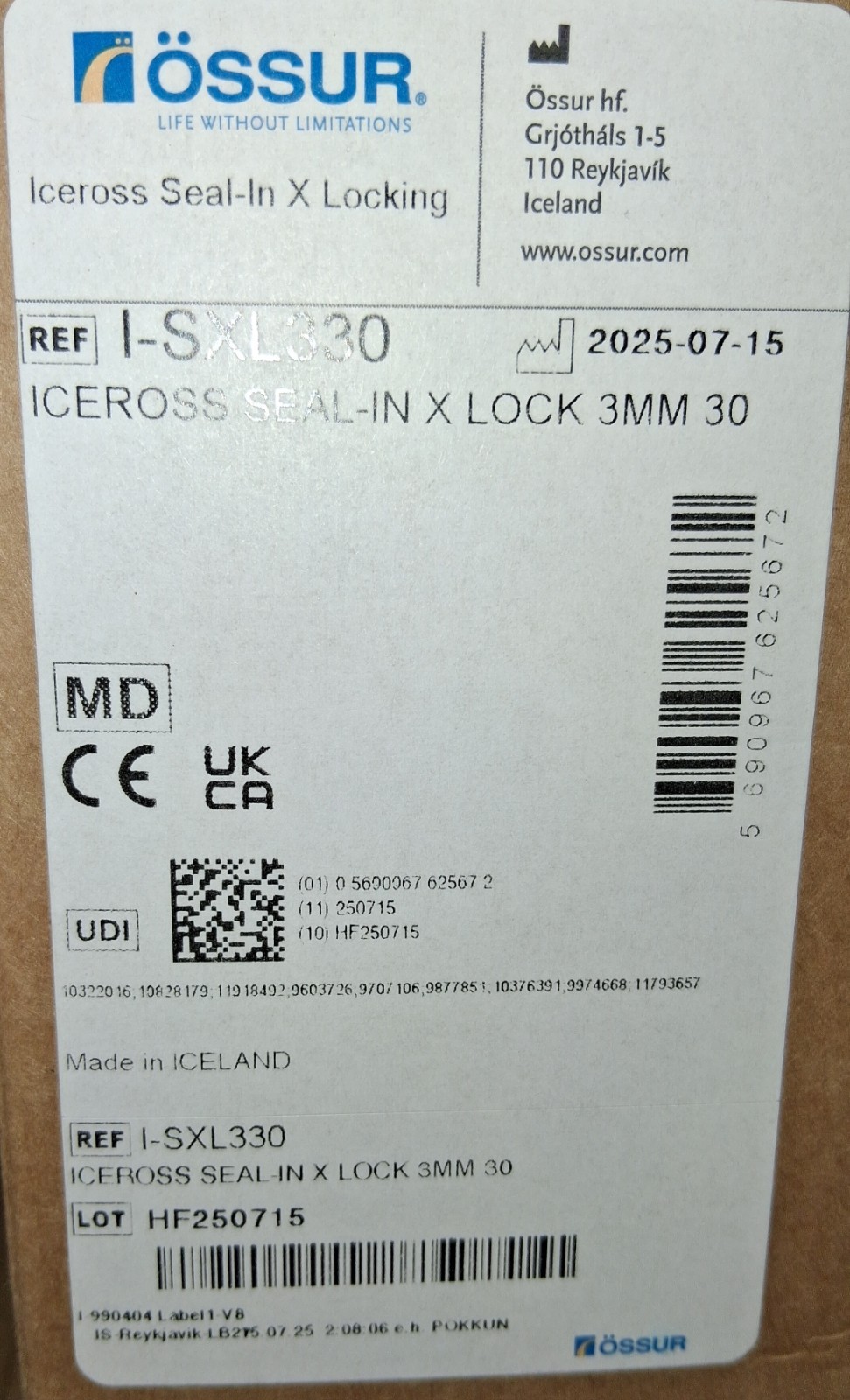 Iceross Seal-In X Locking Liner SXL-330