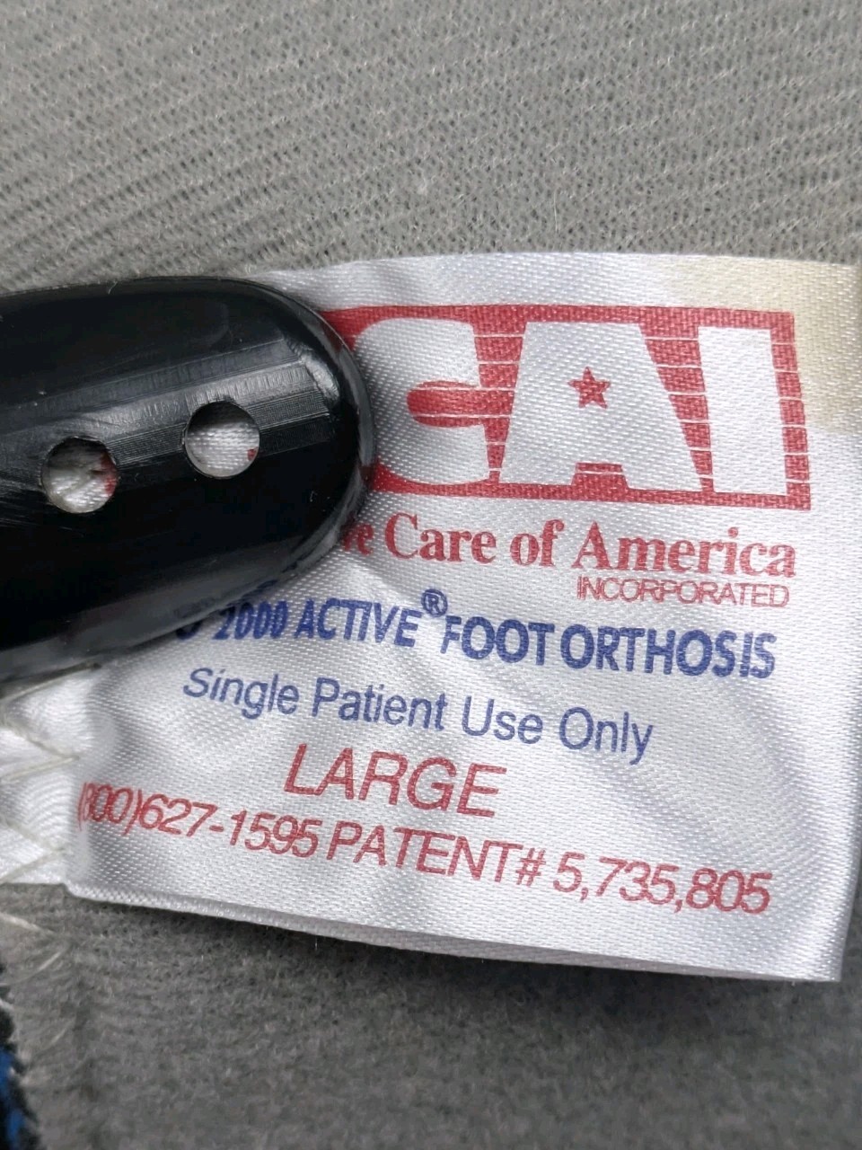 RCAI MPO 2000 Active Multi Podus AFO Foot Drop Orthosis Boot Large