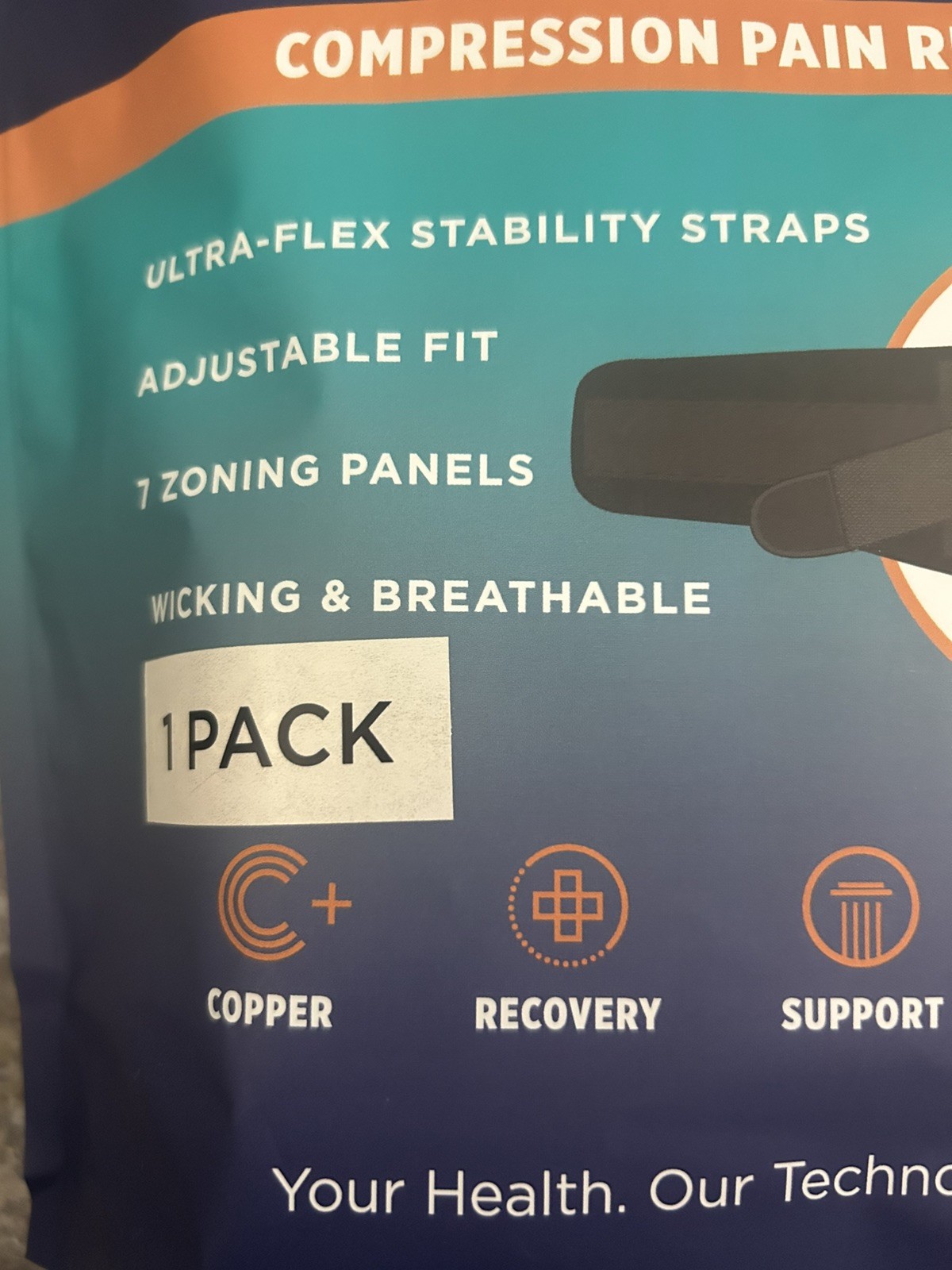 Tommie Copper-Adjustablr Back Wrap- Compression Pain Relief- Black Large XL-NEW