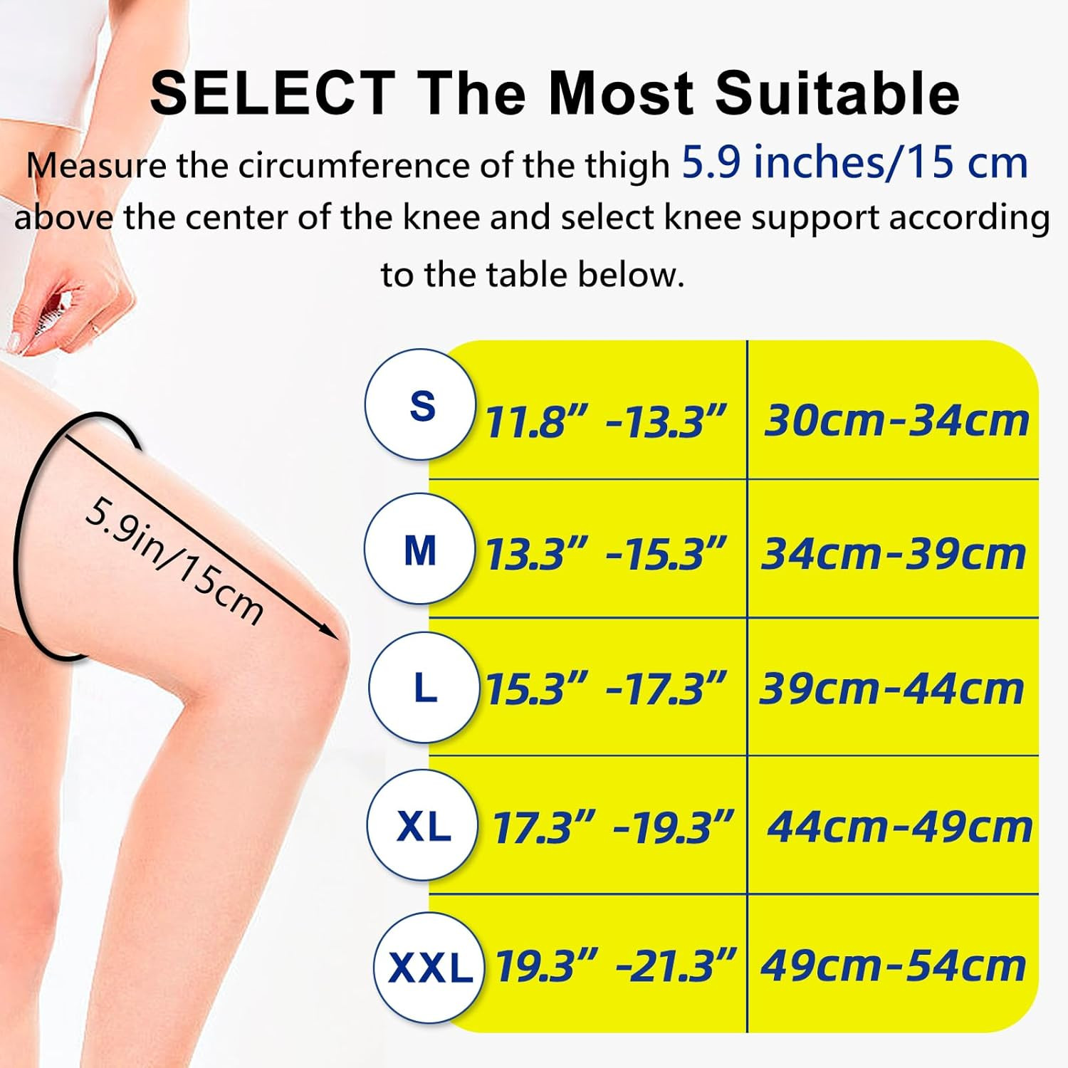 2 Pack Full Leg Compression Sleeves for Men and Women Long Knee Brace Support fo