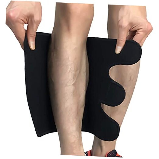 Calf Brace, Shin Splint Compression Sleeve (1 Pair) for Swelling, Edema, Large