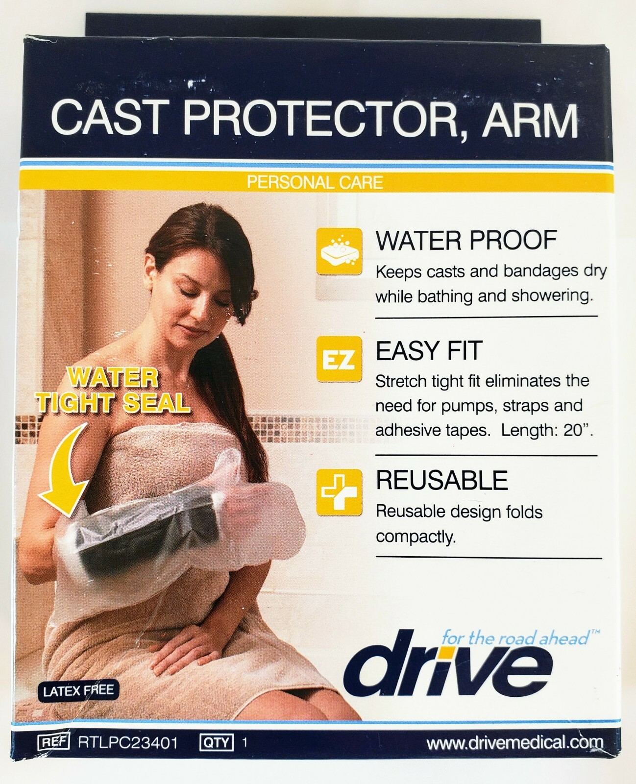 Set of 2 Drive Medical Cast Protector Arm Medical Waterproof Easy Fit Reusable