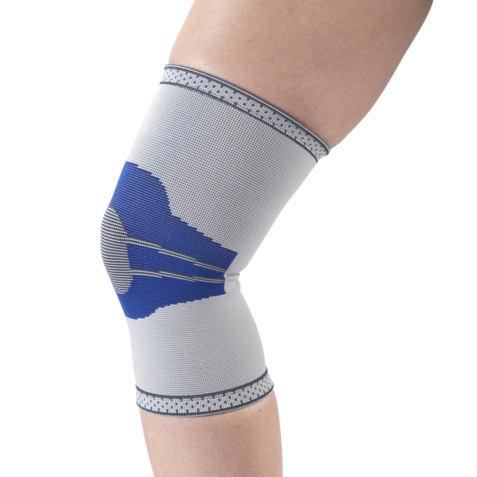 Champion Elastic Knee Support Compression Sleeve, Gray, Medium Medium, Gray