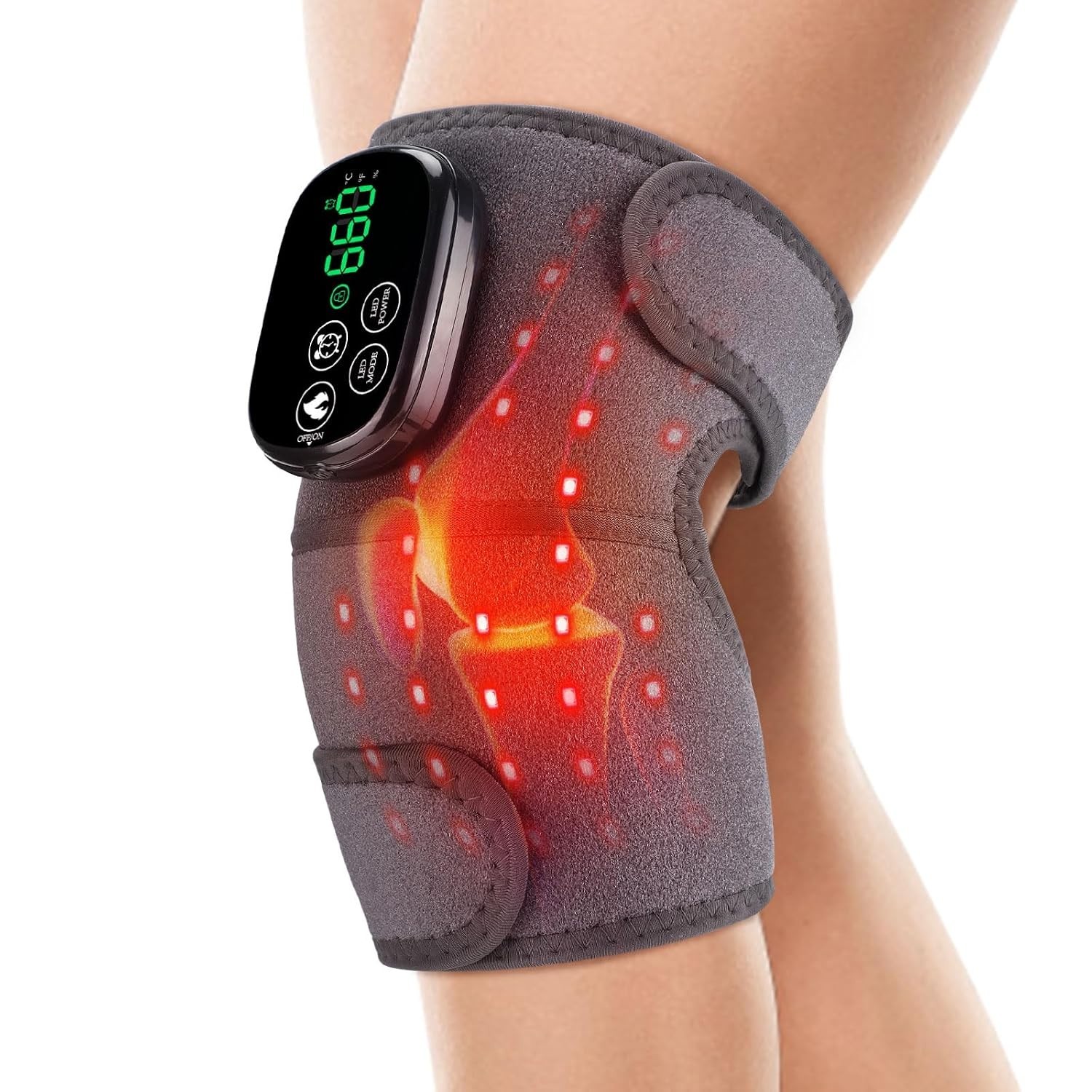 Knee Brace for Pain Relief,660nm&850nm Rechargeable Infrared Knee Devices 3 i…