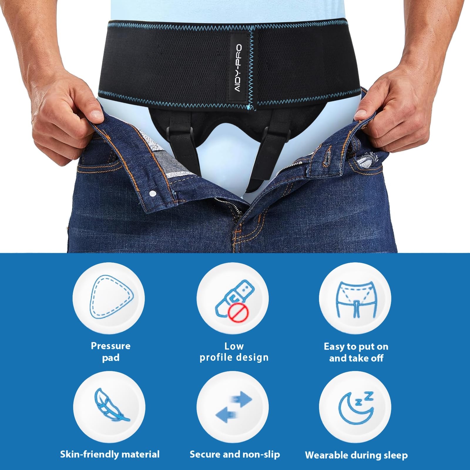 Inguinal Hernia for Men and Single/Double Hernia Truss, Inguinal Hernias Belt…