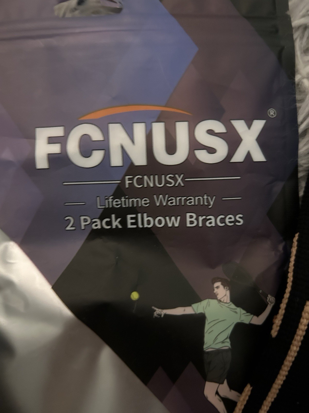 FCNUSX 2 Pack Elbow Braces Professional Protective Gear Pain Relief Black, Small