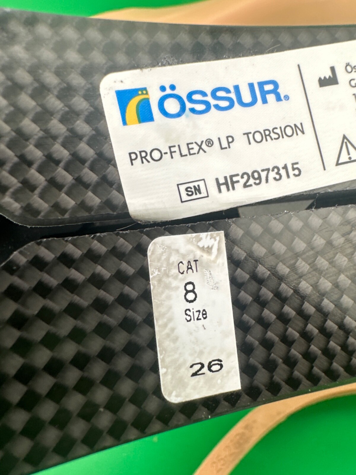 ossur pro-flex proflex Lp Torsion prosthetic foot Sz 26 category 8 right