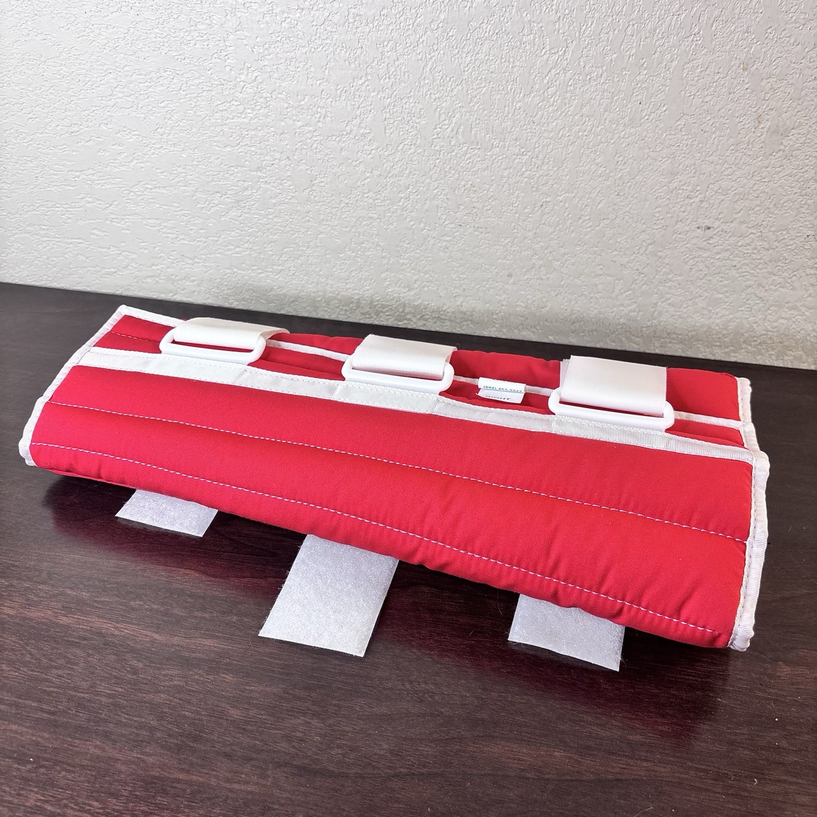 Vintage Medi-Wrap Compression Leg Brace For Right Leg – Red & White 14.5” Long