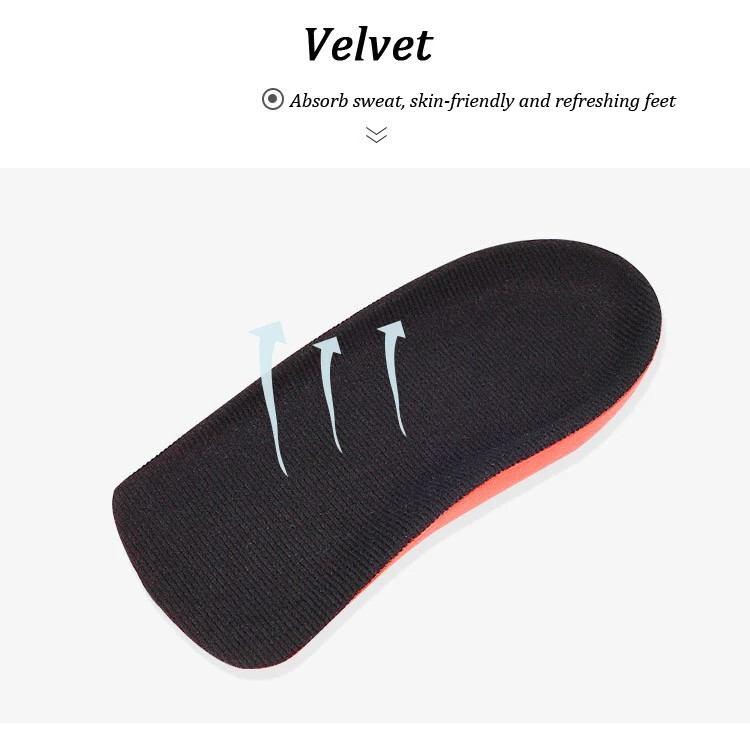 Plantar Fascitis Half Insoles for Feet Shock Absorption Elasticity Running Arch
