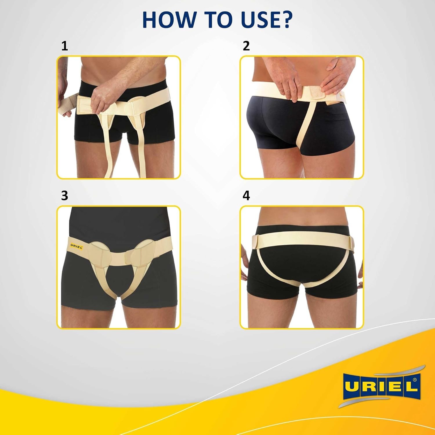 URIEL Double Sided Hernia Belts for Men – Inguinal Hernia Belt for Men, XL
