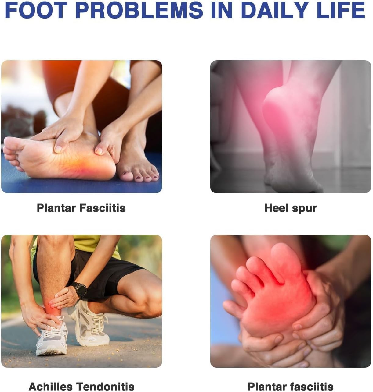 Gel Cushions for Plantar Fasciitis Relief Heel Cups Protectors & Pads Men Women
