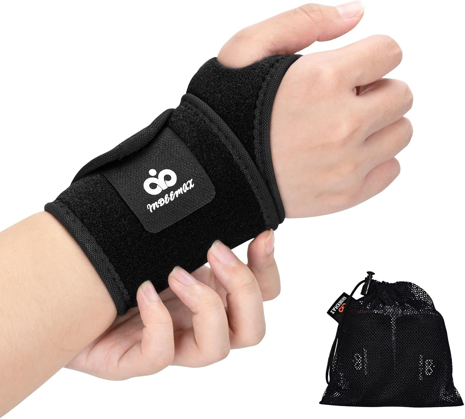 2 Pack Copper Wrist Brace Support for Carpal Tunnel, Pain Relief, Arthritis, Ten