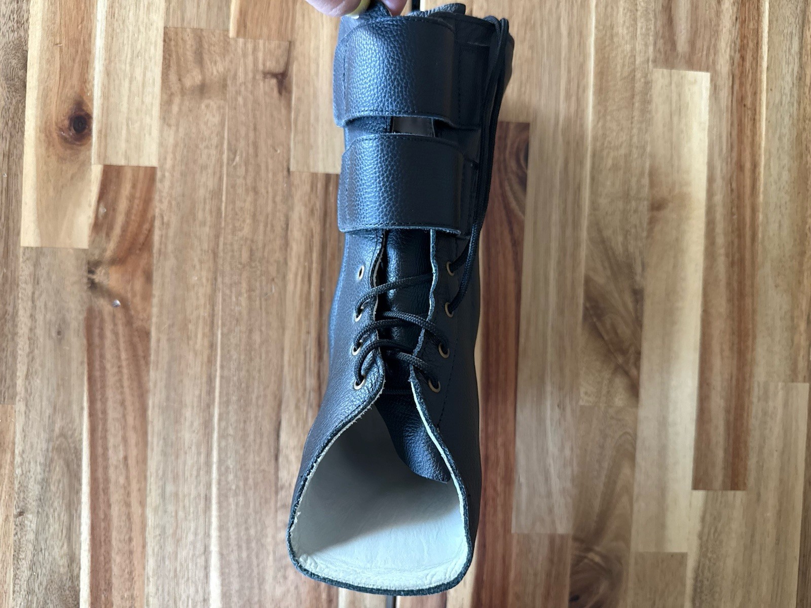 AZ AFO Arizona LEATHER AFO ORTHOPEDIC Boot RIGHT Foot Black Lace Up O’Sullivan