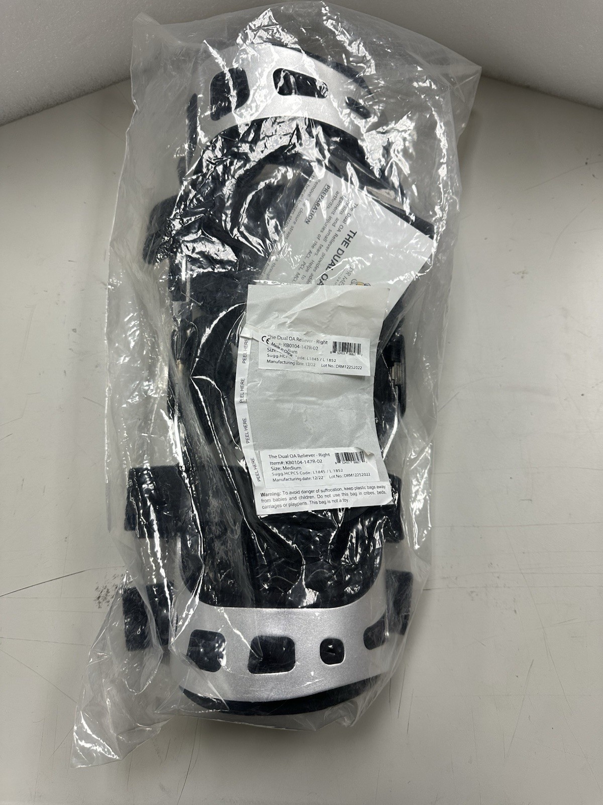 Dr Medical The DUAL OA Reliever Med Right Knee Brace KB0104-147R-02 New