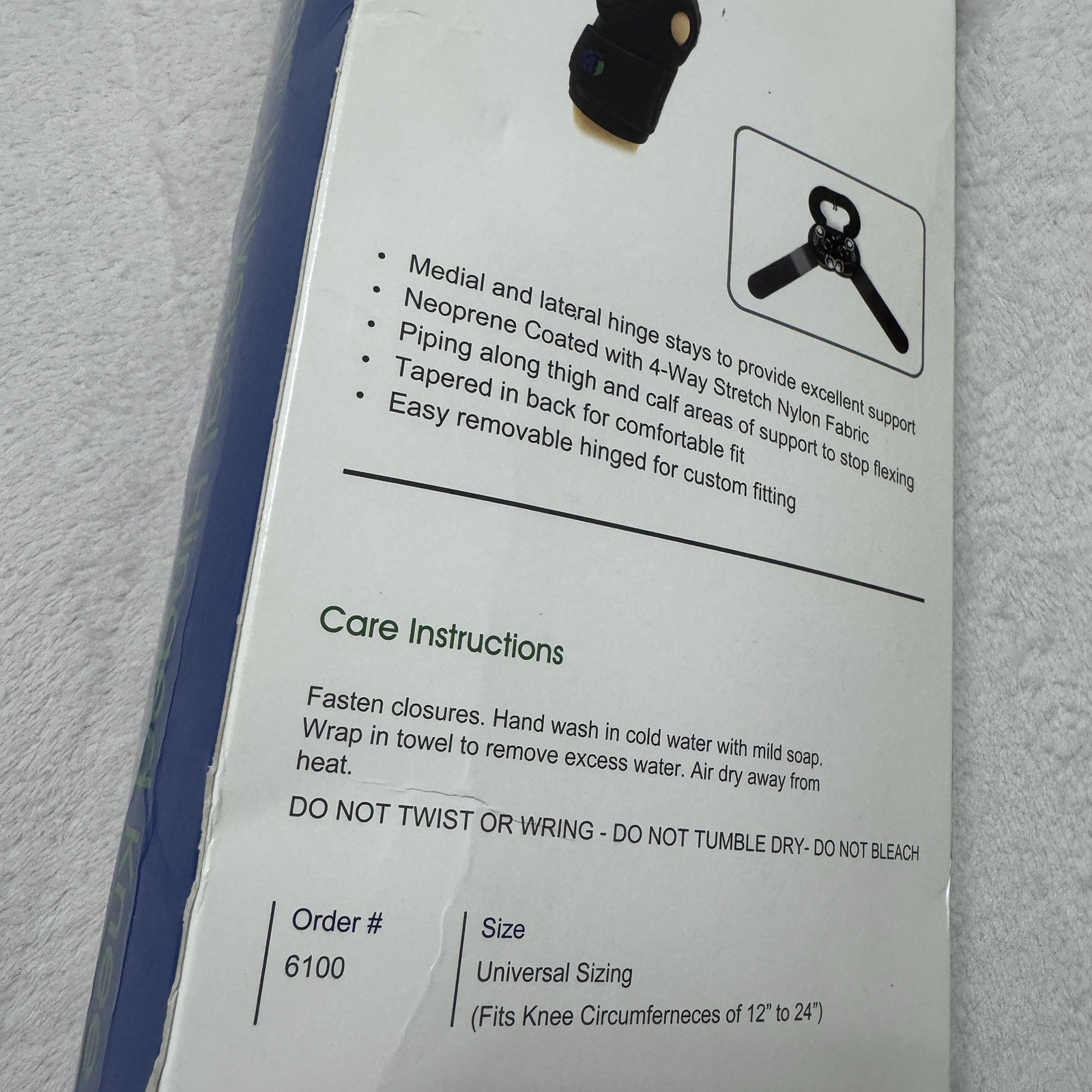 Cross Fit Advanced Orthopaedics Knee Hinged Wrap Knee Brace Universal Sz
