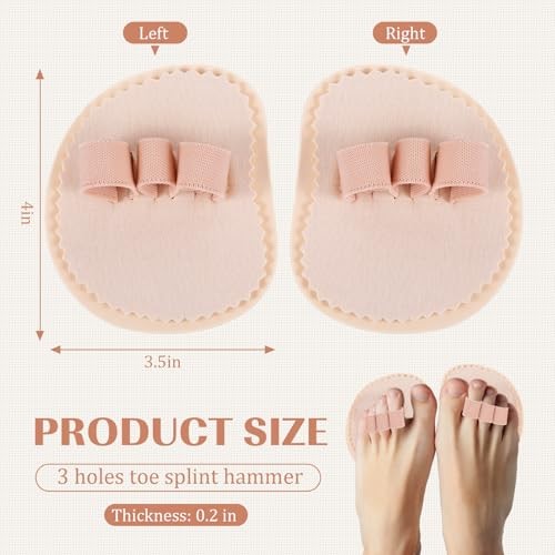BBTO 2-Pack Toe Hammer Corrector Splint Metatarsal Support