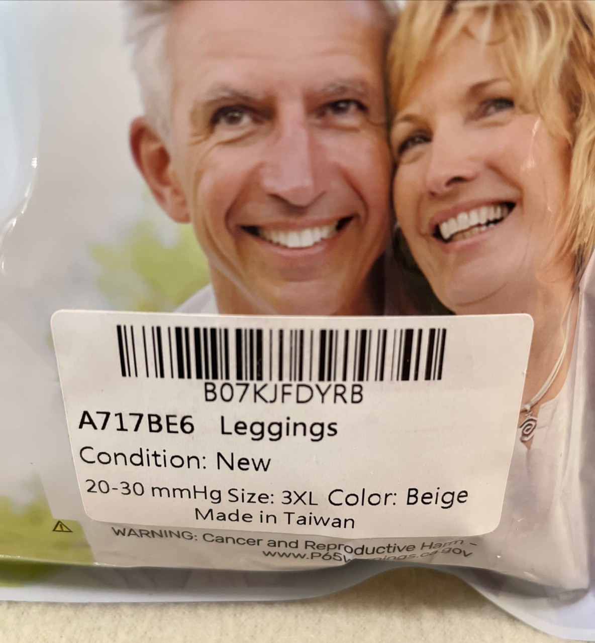3XL Beige Absolute Support Compression Pantyhose Leggings Tights 20-30mmHg