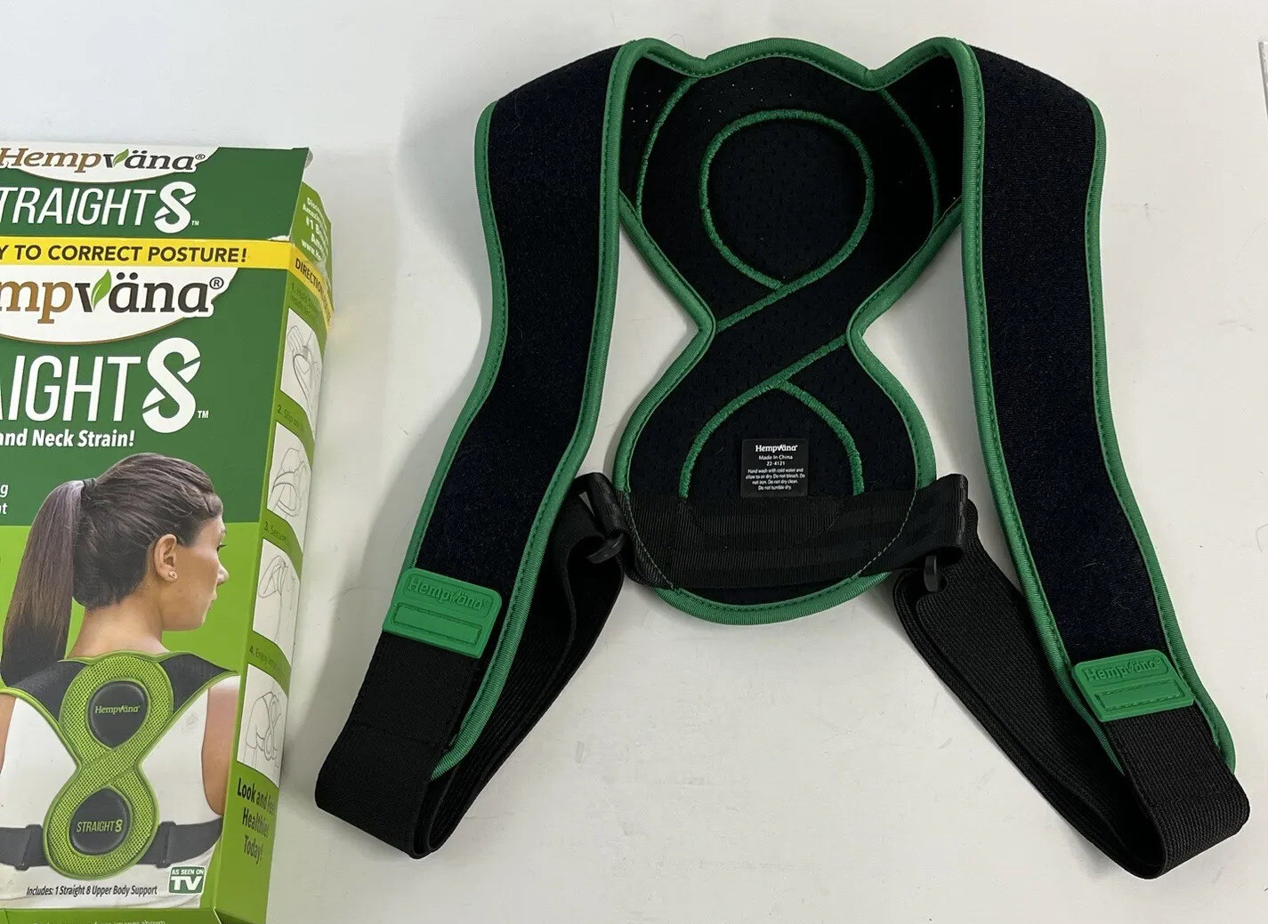 Hempvana Straight8 Fully Adjustable Posture Corrector As Seen On TV