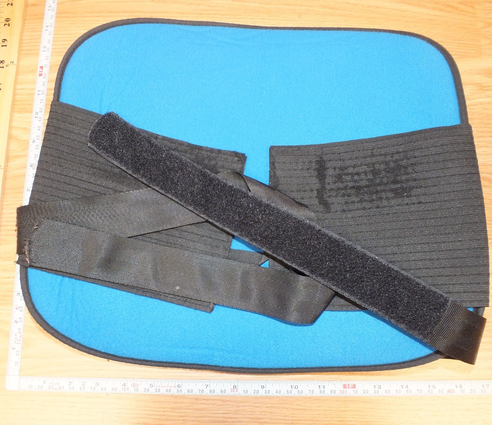 Genuine FLA. Orthopedics Black & Blue Lumbar/Back Support Set W/ Straps **READ**