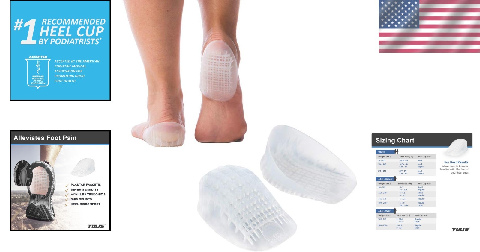Shock-Absorbing Gel Inserts – 2 Pairs