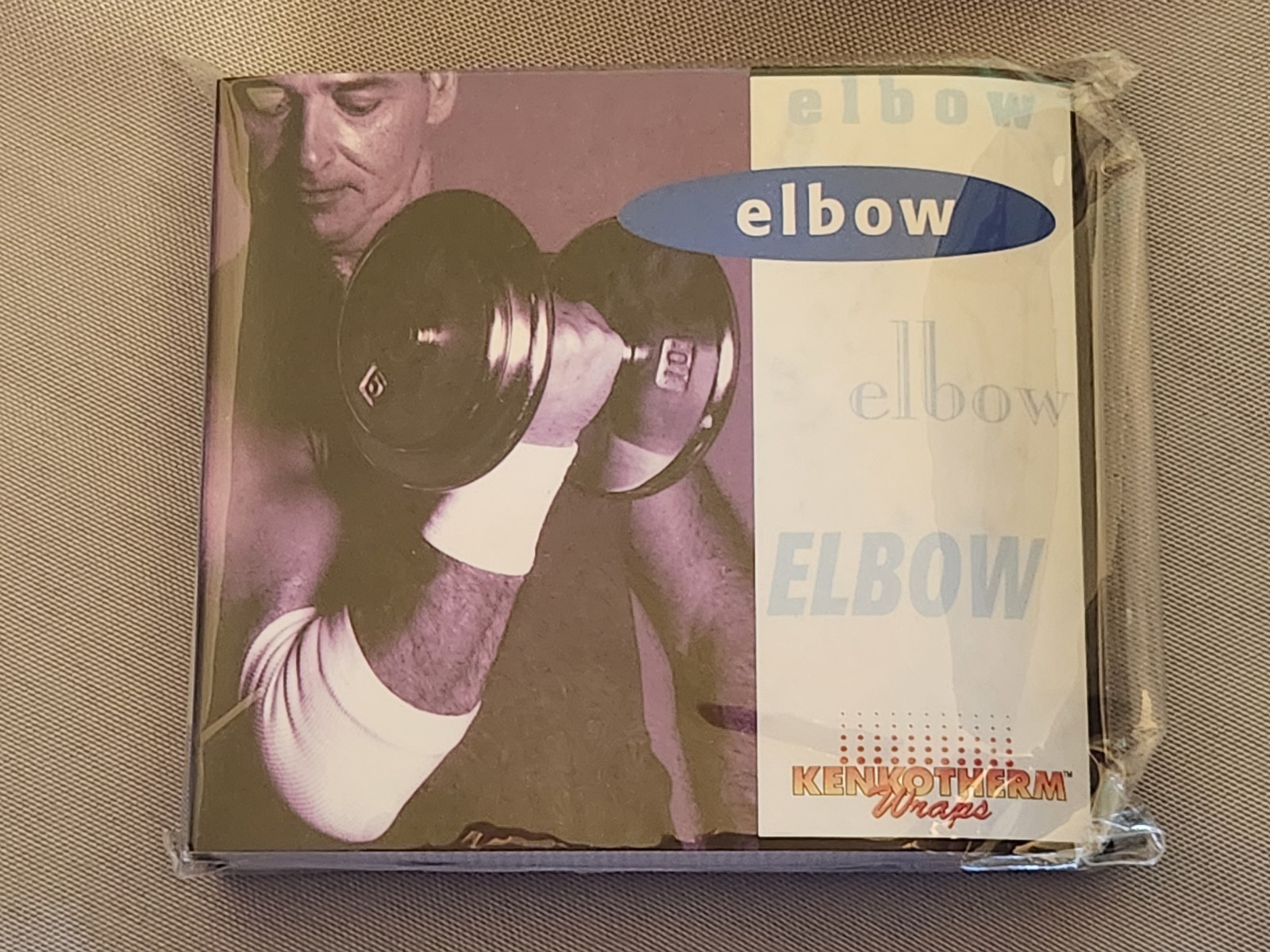 Nikken KENKOTHERM Elbow Wrap #1733 White Size Medium NO MAGNETS