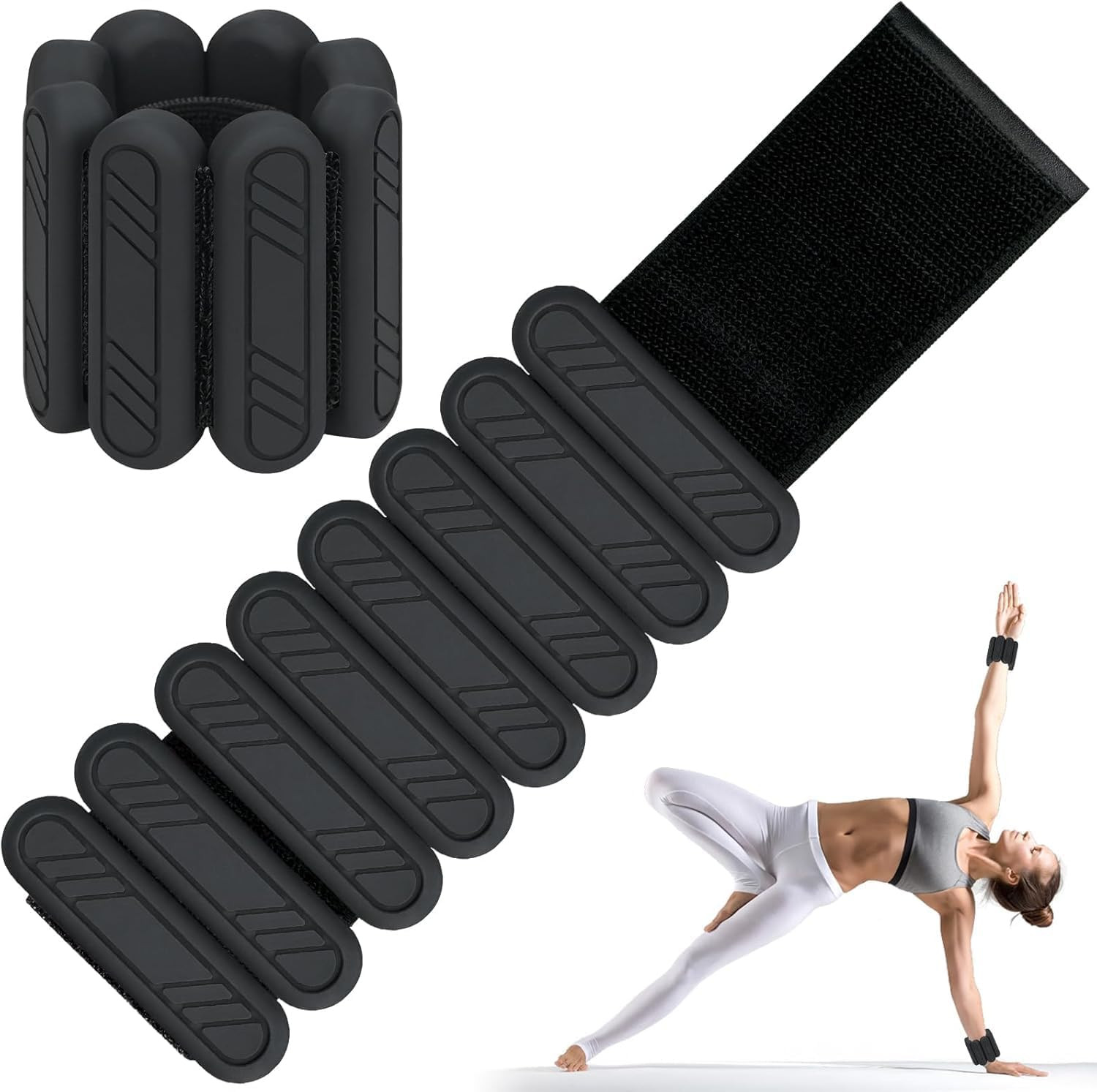 Wrist & Ankle Weights for Women, Adjustable Weights for Leg & Arm,Wearable An…