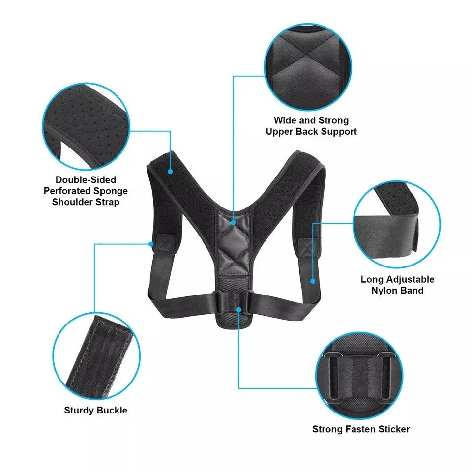 Posture Corrector Adjustable Back Brace Shoulder Support Clavicle Belt Men Women