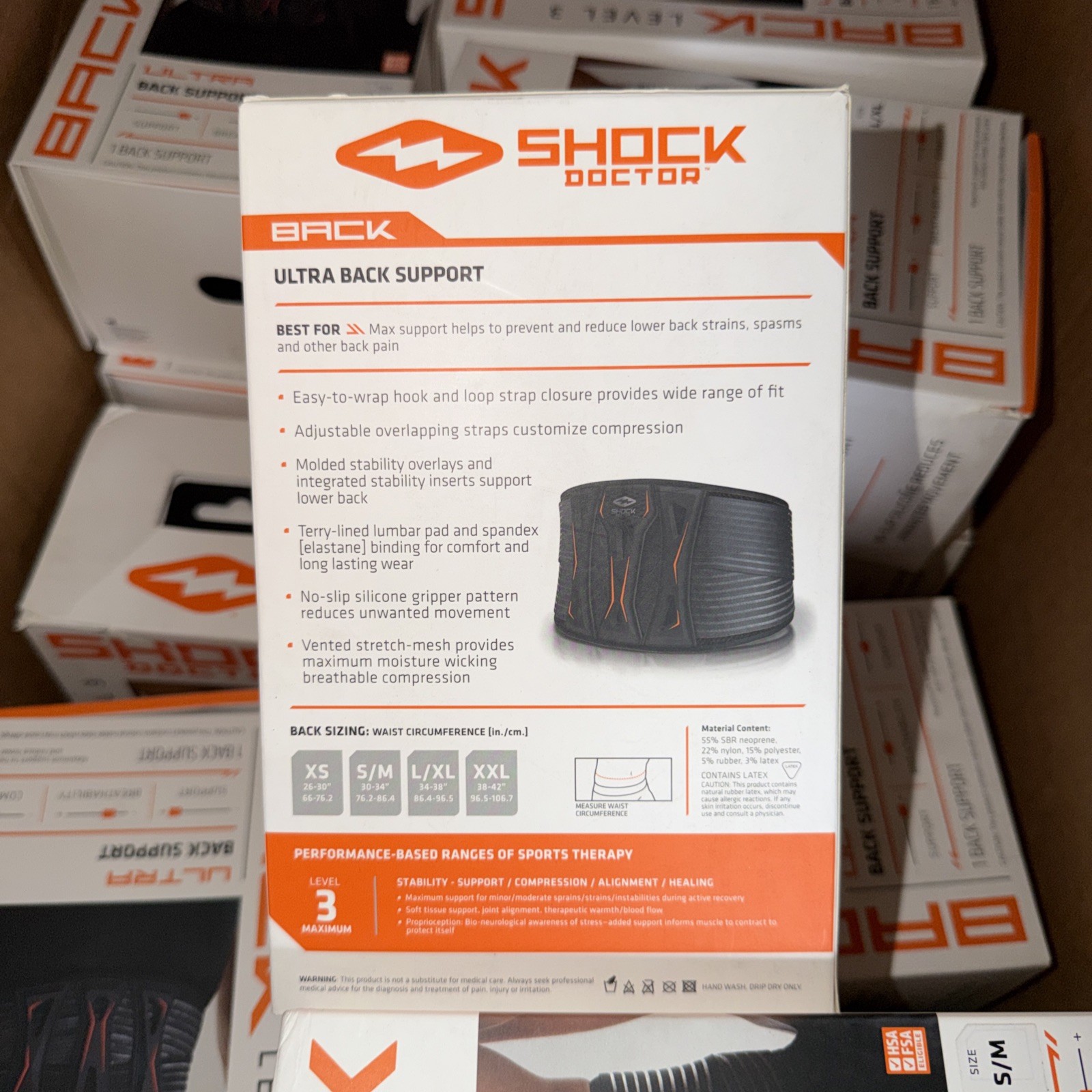 New! Shock doctor ultra back support level three size L/XL 34–38