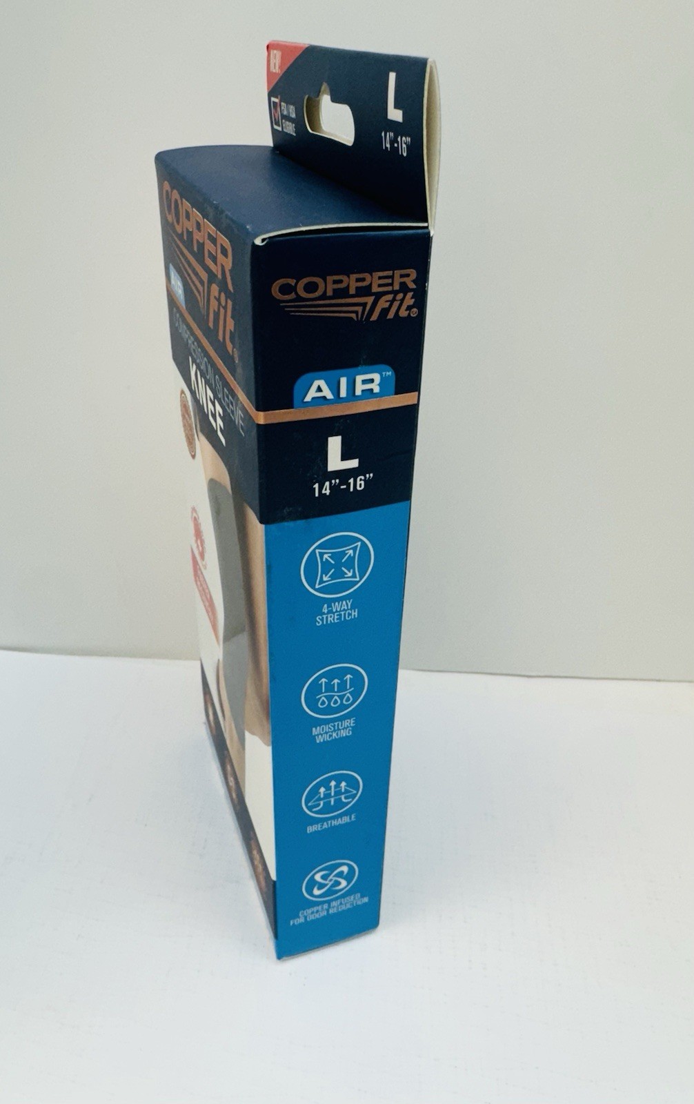 Copper fit Air Compression Sleeve KNEE LARGE 14” – 16”
