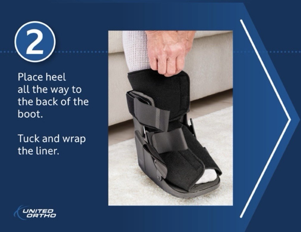 NEW UNITED ORTHO SHORT CAM WALKER FRACTURE BOOT M REHAB FOOT INJURY LEFT RIGHT