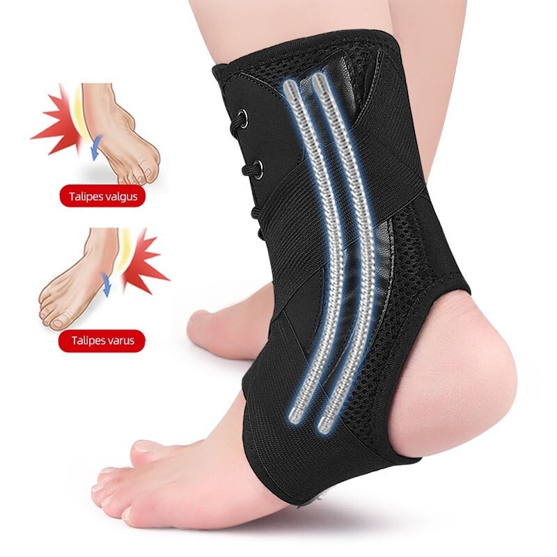 Ankle Brace Lace Up Compression Strap – Elastic Support & Adjustable Stabilizers