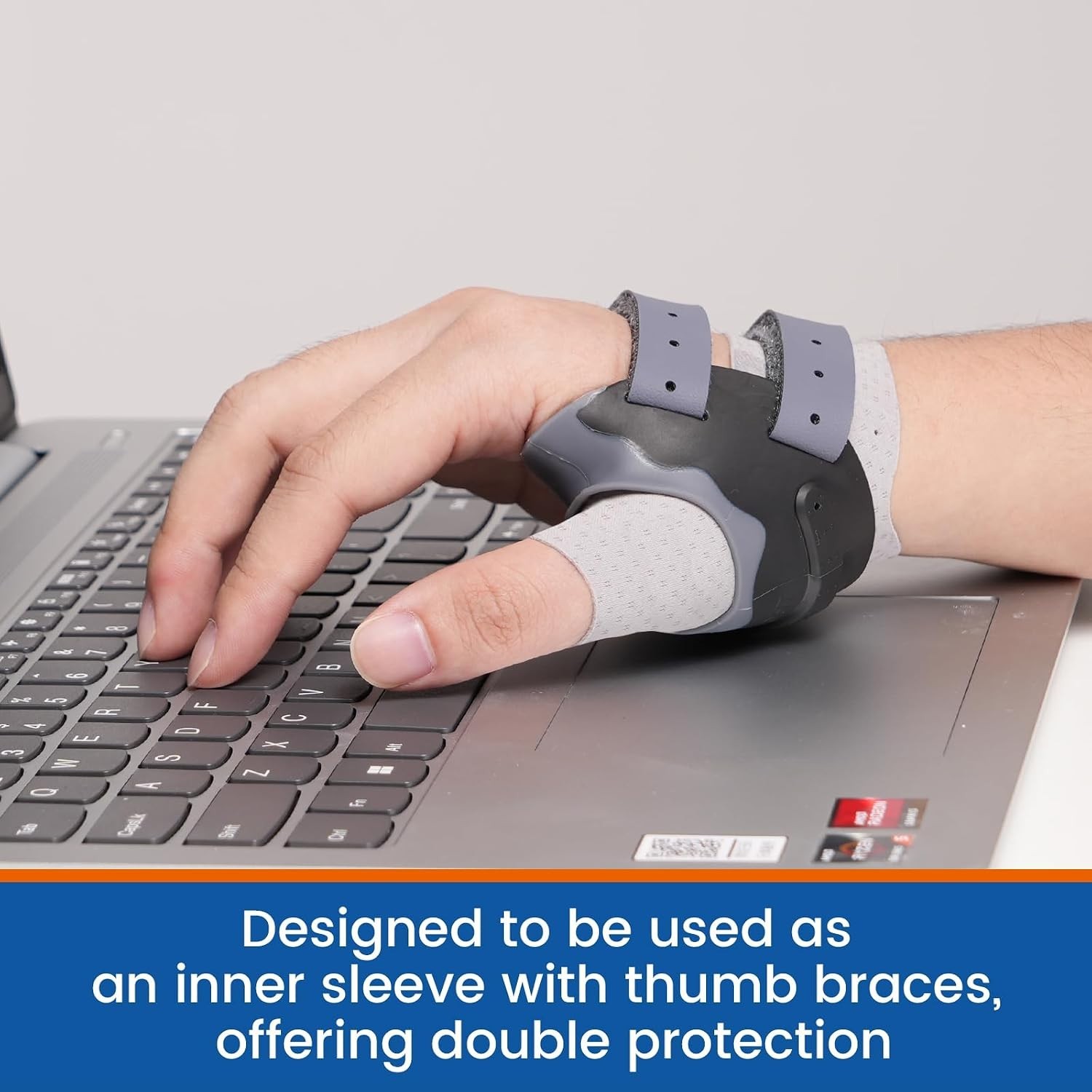 Soft Elastic Thumb Brace Compression Sleeve – 2 PCS for Arthritis Relief