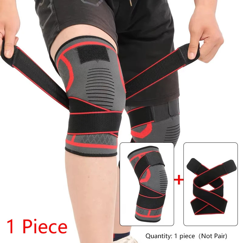 1 Piece Knee Pad Nylon Sports Knee Brace Compression Support for Running Fitness