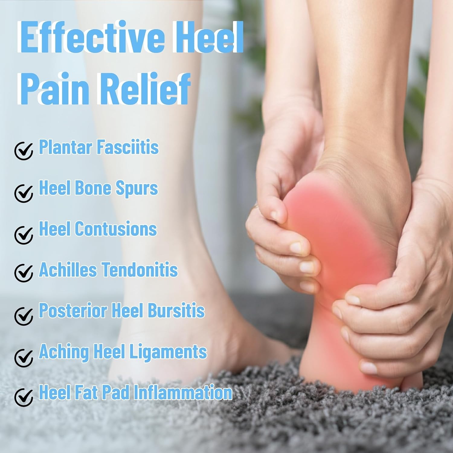 Plantar Fasciitis Relief with Dr. JK Small Heel Cups – Shock-Absorbing Design