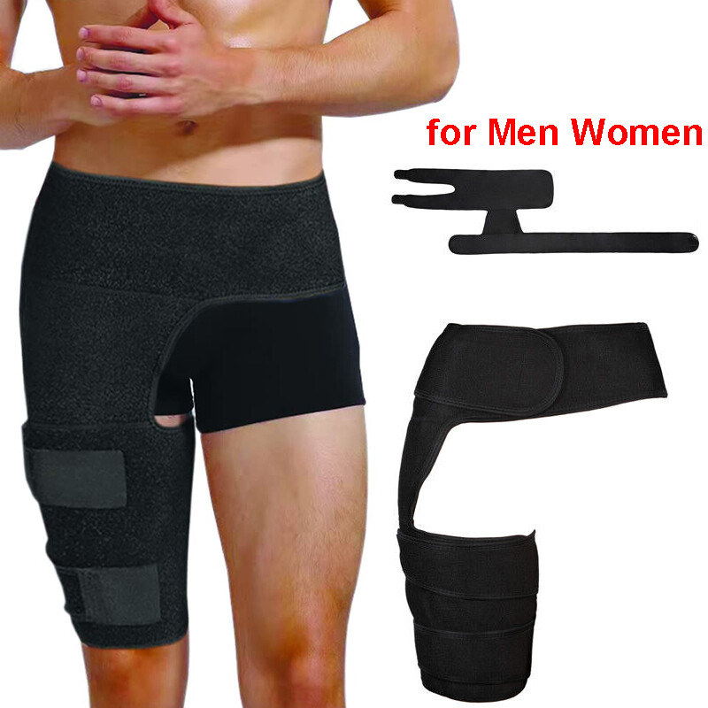 Men Women Hip Brace Compression Groin Support for Sciatica Pain Relief Recovery