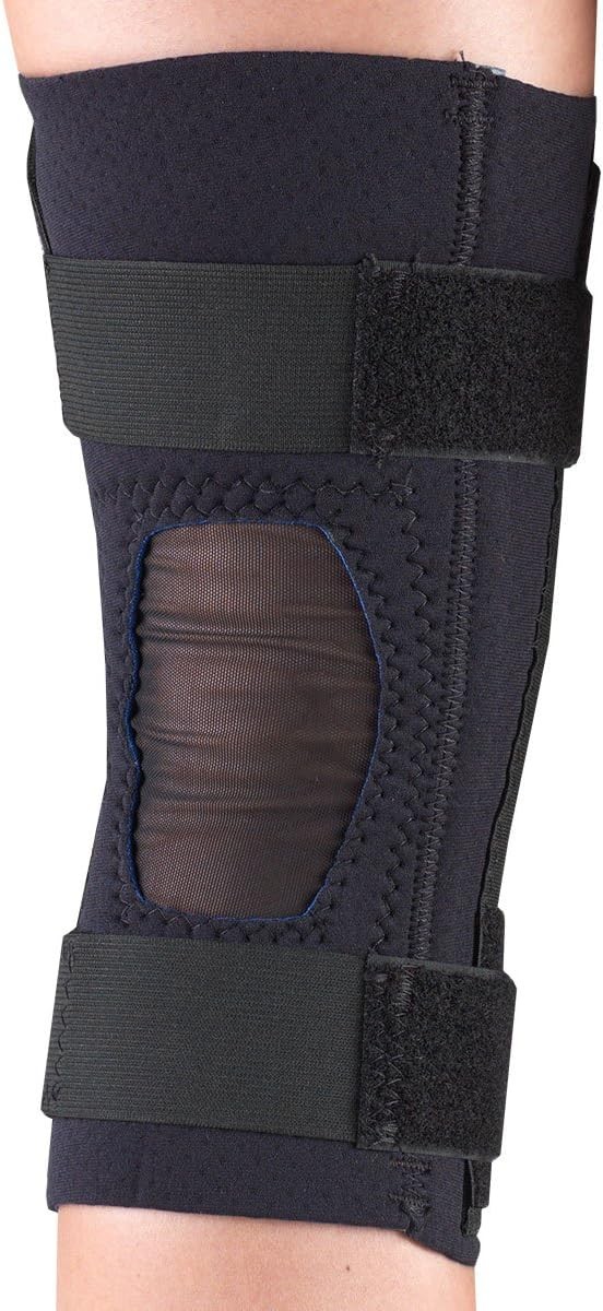 Champion/OTC Knee Stabilizer, Spiral Stays, Neoprene, Black, (Small 12.5-13.75″)