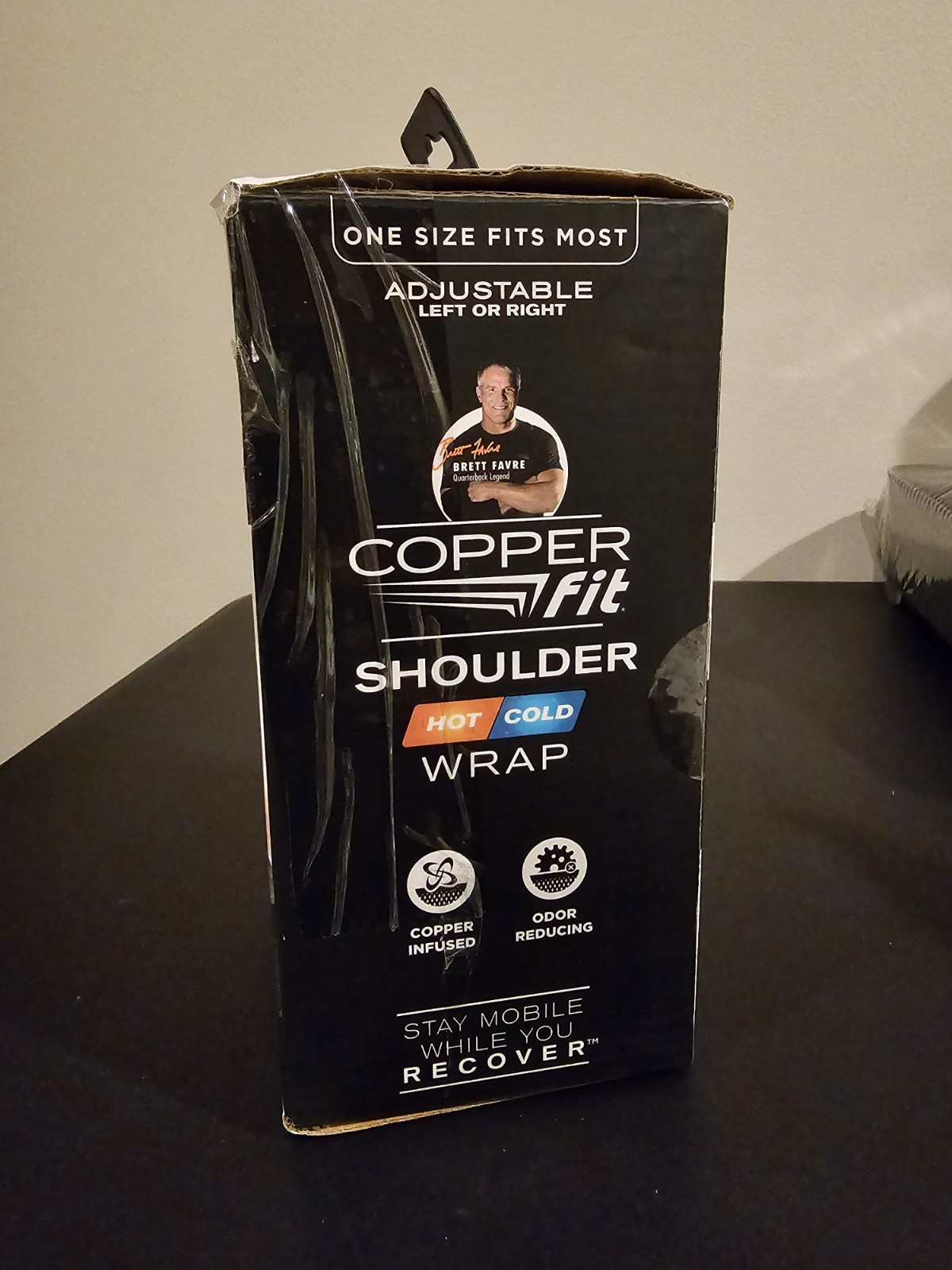 Copper Fit Rapid Relief Shoulder Wrap Hot Cold Therapy One Size Adjustable New