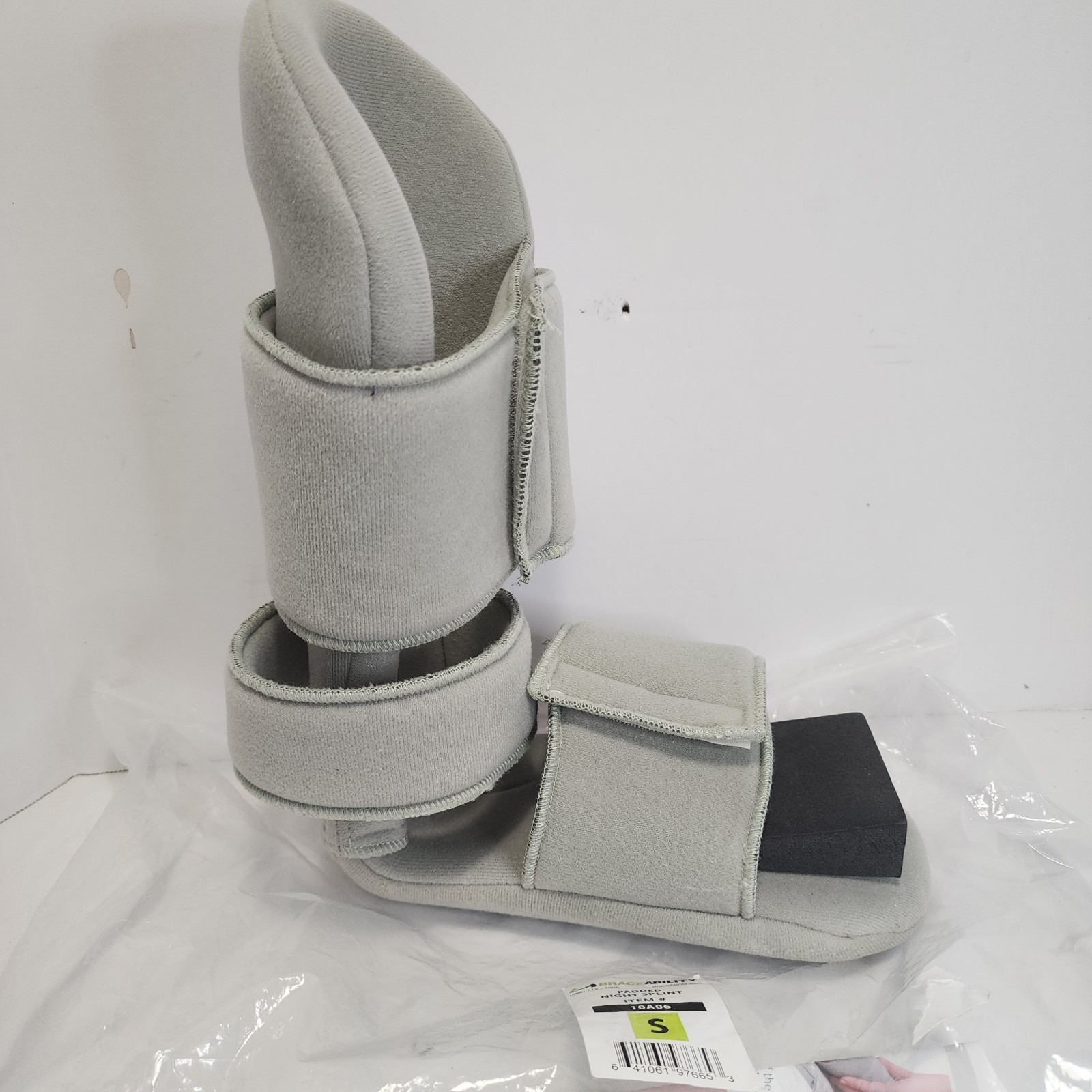 BraceAbility Padded Night Splint Plantar Fasciitis Boot 10A06 Small – WORN ONCE